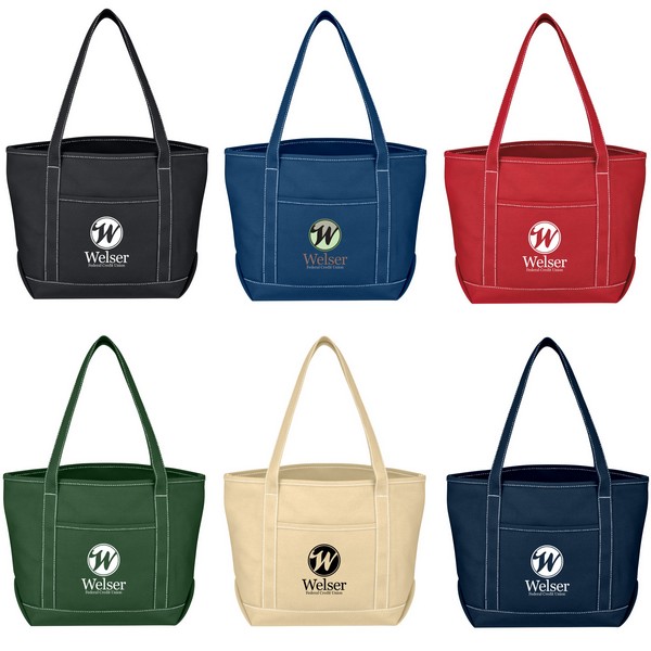 JH3250 Medium Cotton Canvas Yacht Tote With Cus...